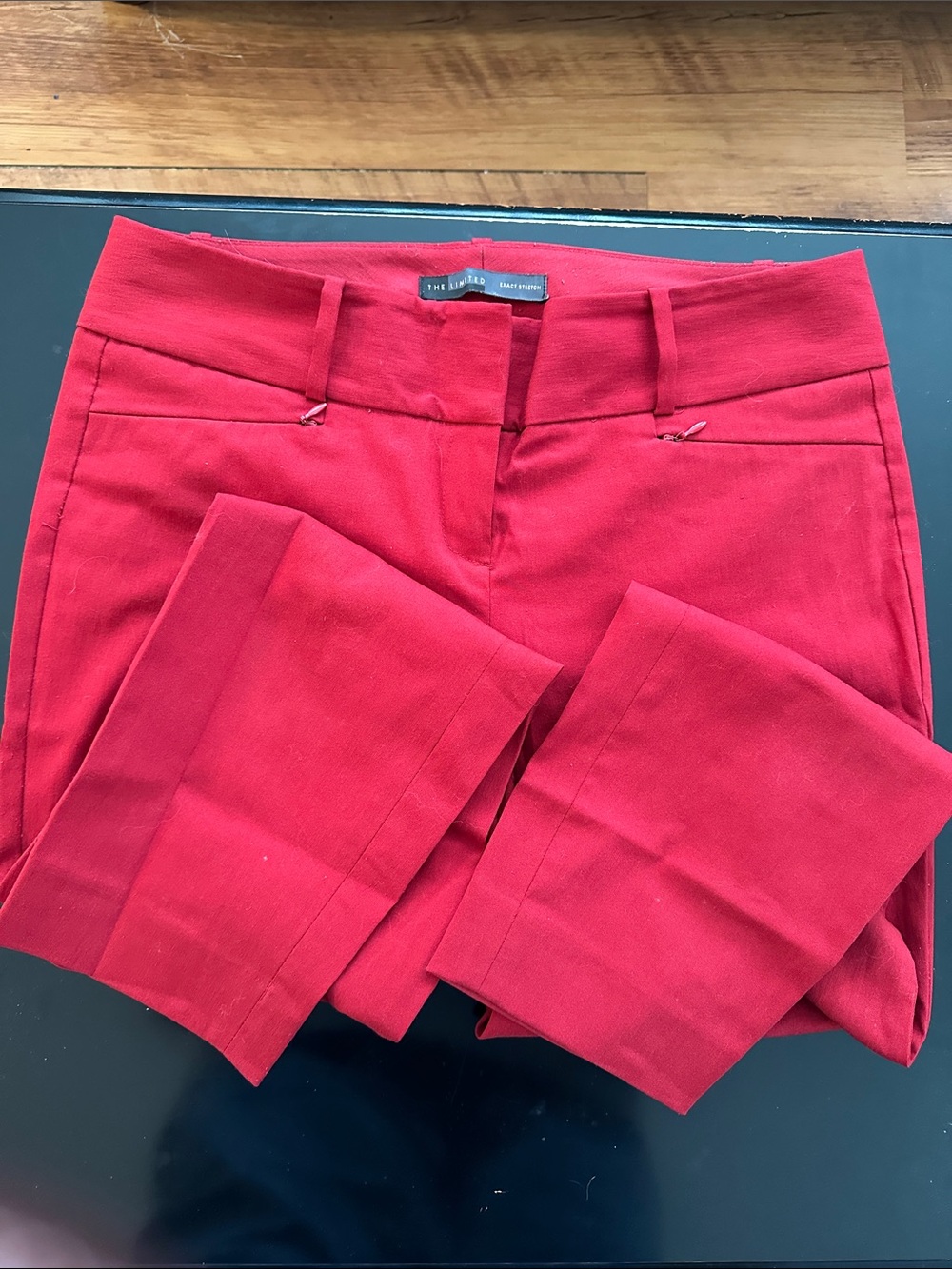 The Limited Bright Red Slim Ankle Trousers